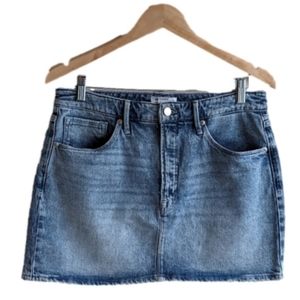 Good American denim mini skirt sz 10